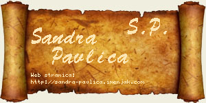 Sandra Pavlica vizit kartica